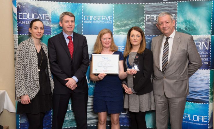 Go Strandhill - Receiving-Clean-Coasts-Ocean-Hero-Award-in-Dublin
